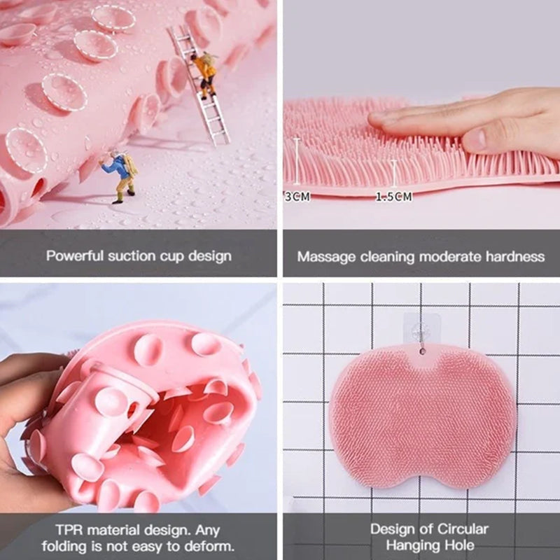 Shower Foot & Back Scrubber, Anti-Skid Bathroom Silicone Massage Pad | Stornfield