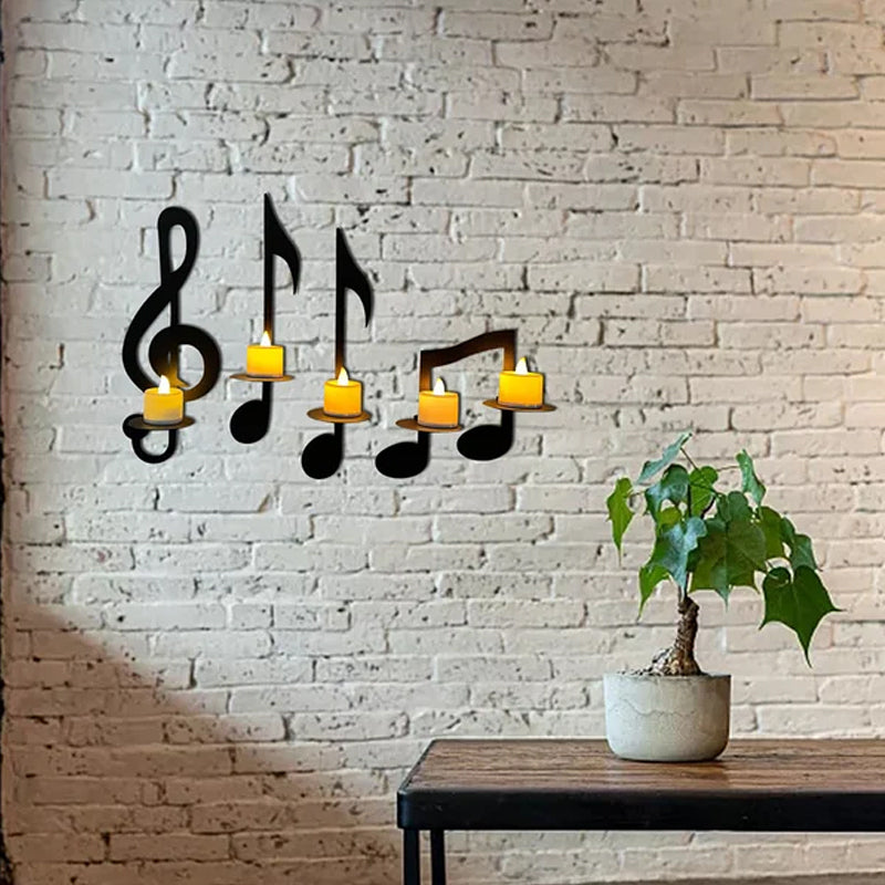Black Music Note Wall Light Stornfield