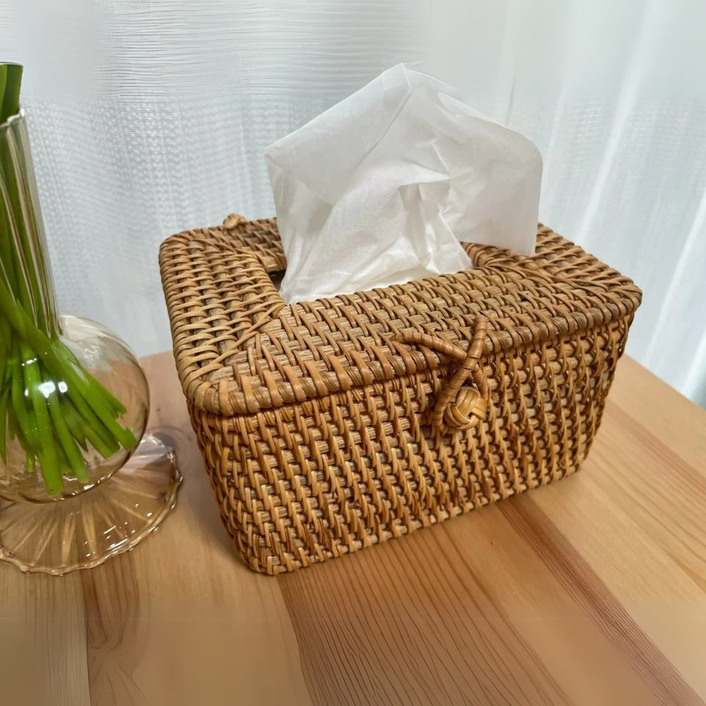 Woven Rattan Tissue Holder | Stornfield