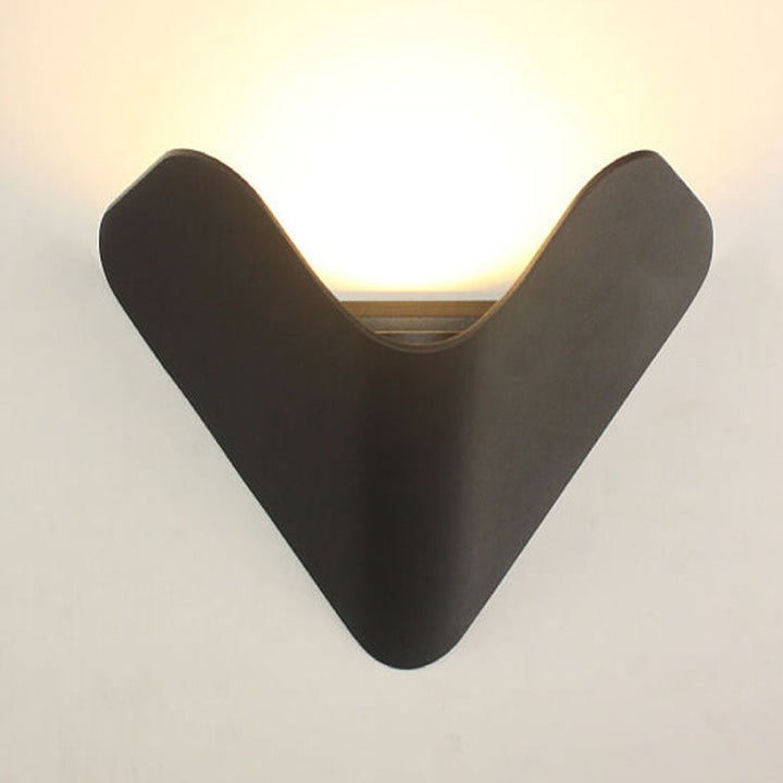 Modern Creative Triangle Aluminum LED Outdoor Waterproof Wall Sconce Lamp | Stornfield