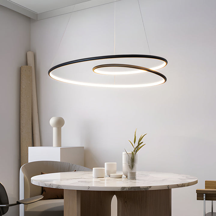 Modern LED Dimmable Pendant Light - Height Adjustable Ceiling Light for Dining Room & Living Room | Stornfield