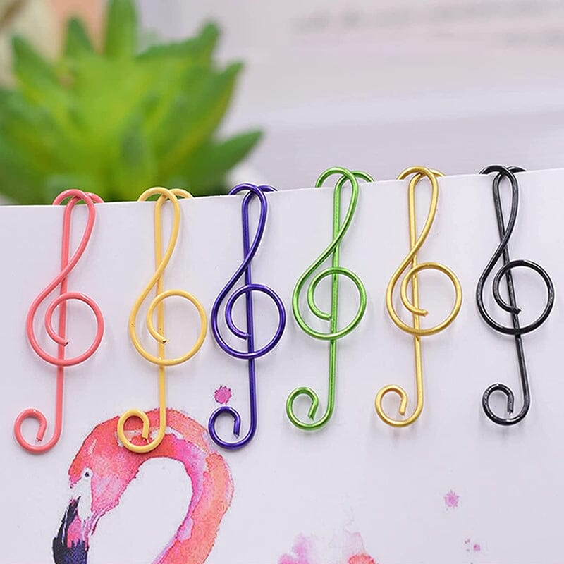 Music Multicolored Metal Paper Clips | Stornfield