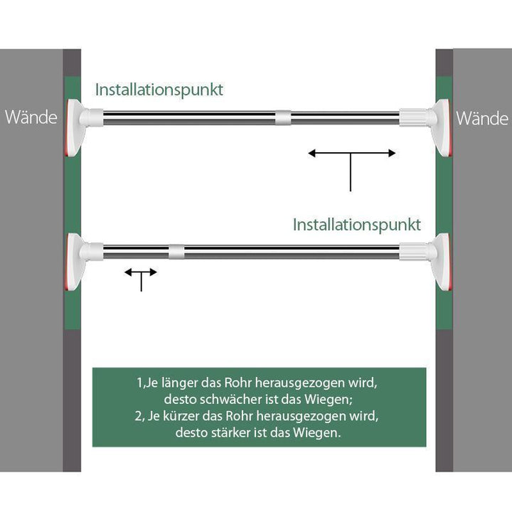 Stornfield | Telescopic Clothing Rod made of Stainless Steel