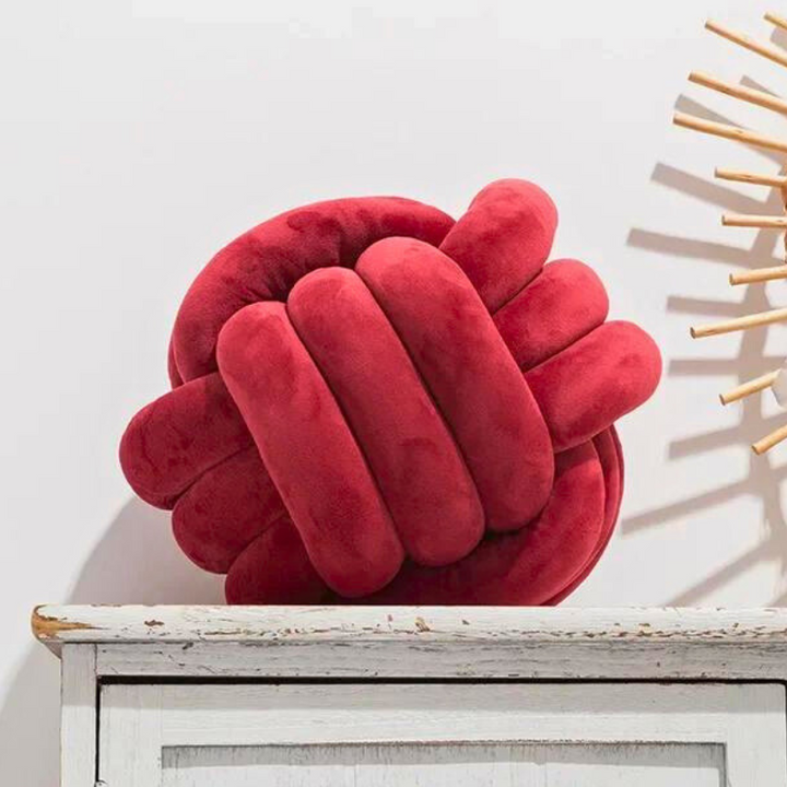 Stornfield | Scandinavian Knot Velvet Cushion
