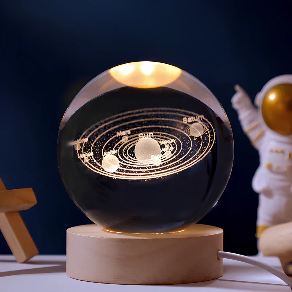 3D Engraved Crystal Sphere - Celestia | Stornfield