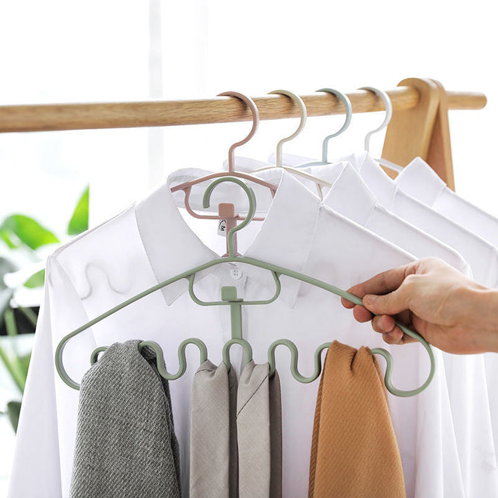 Japanese Space-Saving Wavy Cloth Hanger | Stonrfield