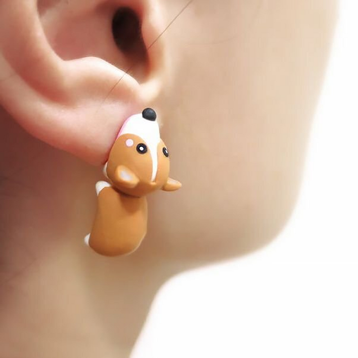 Stornfield | Cute Animal Bite Earrings, 1 Pair