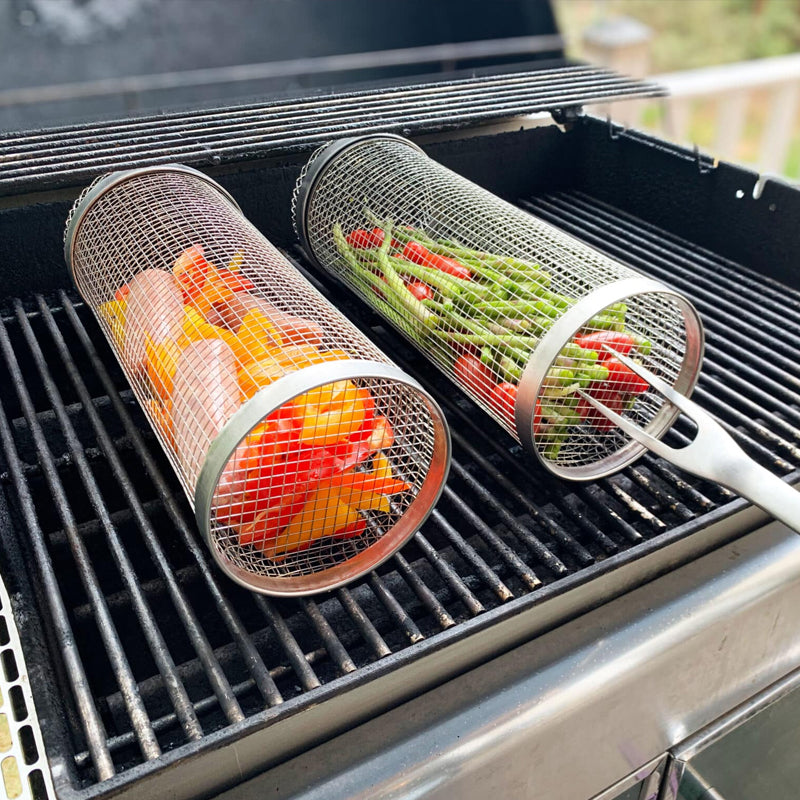 Rotating Grill Basket Cage | Stornfield