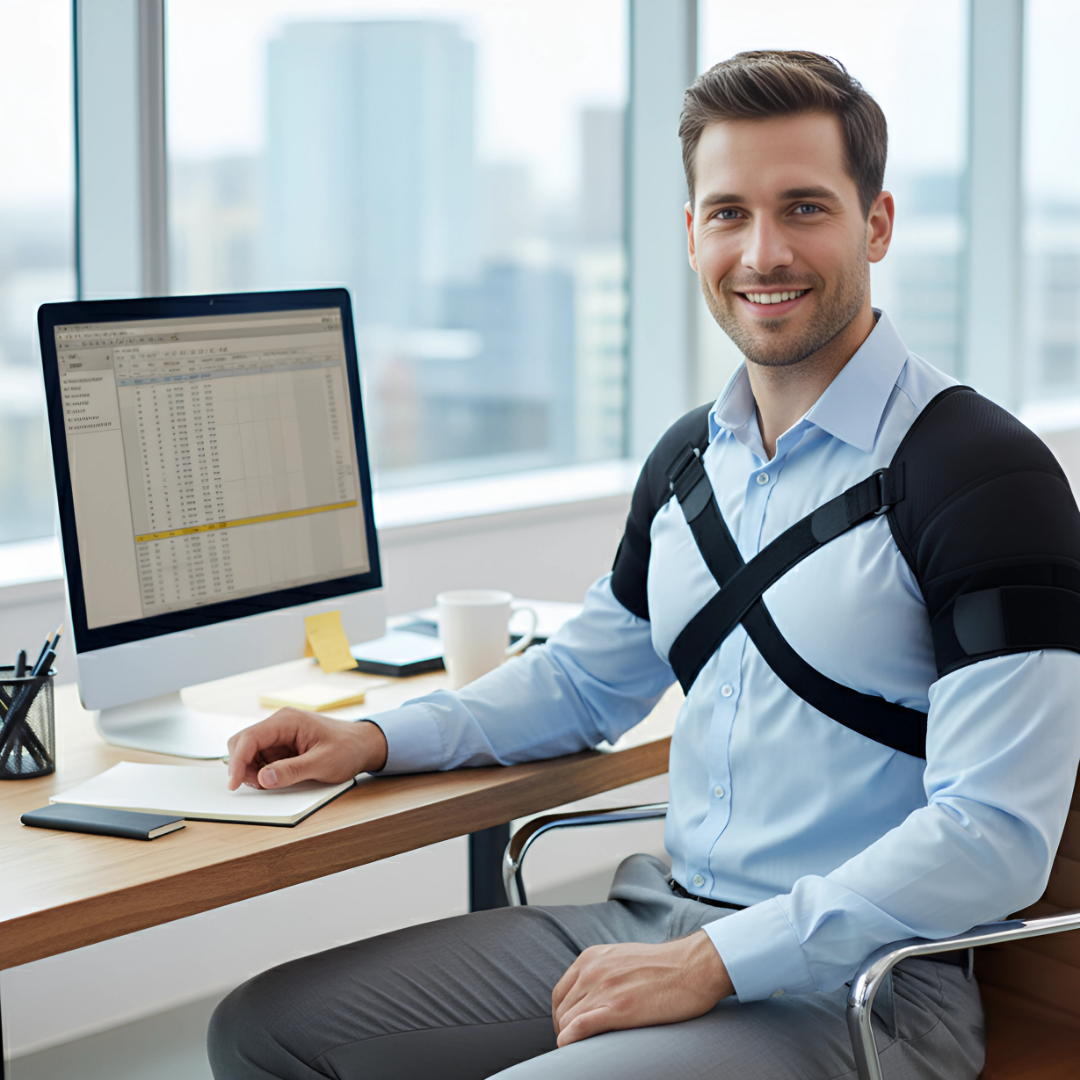Cross-Compression Stability – Breathable Mesh Comfort – Relieves Shoulder Pain & Improves Posture Stornfield