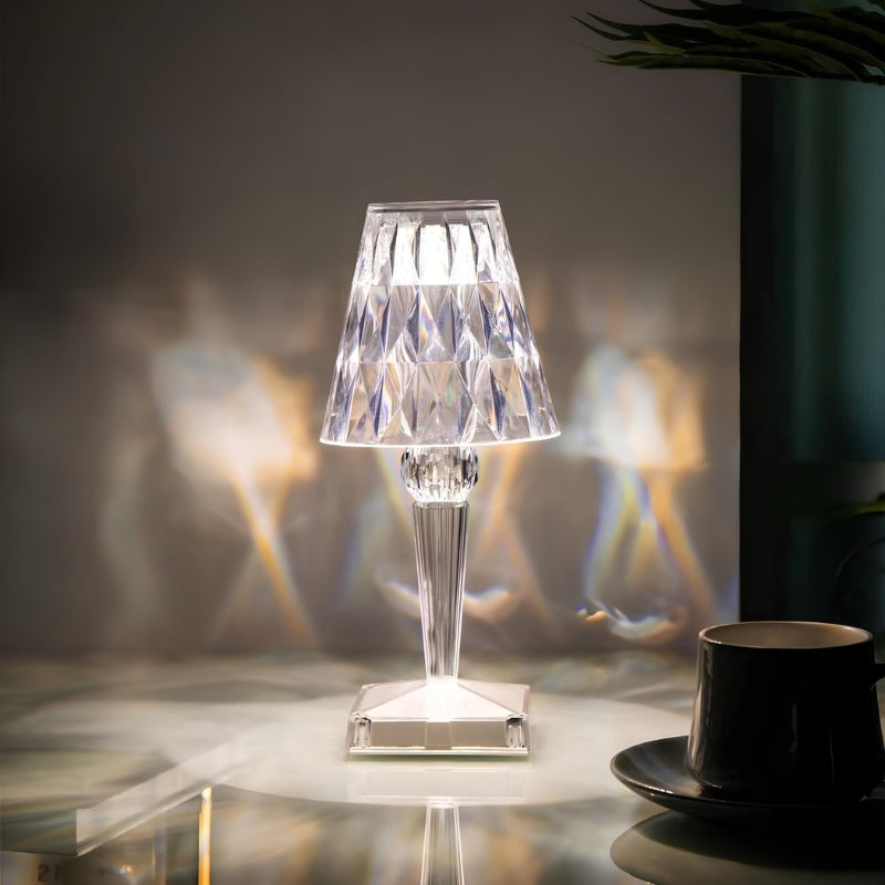 Crystal Table Lamp with Touch Control - LumeCrystal | Stornfield