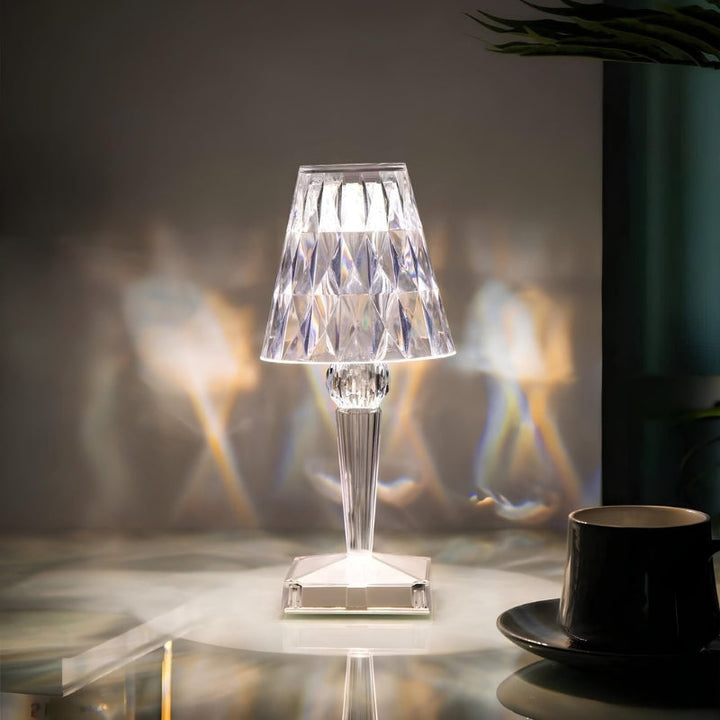 Crystal Table Lamp with Touch Control - LumeCrystal | Stornfield