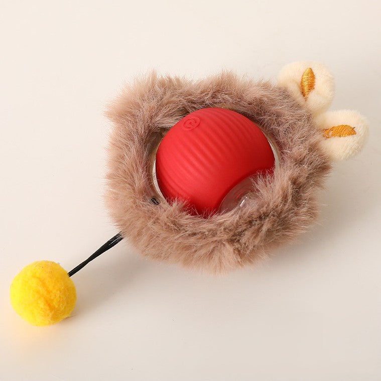 Interactive fur toy ball for cats | Stornfield