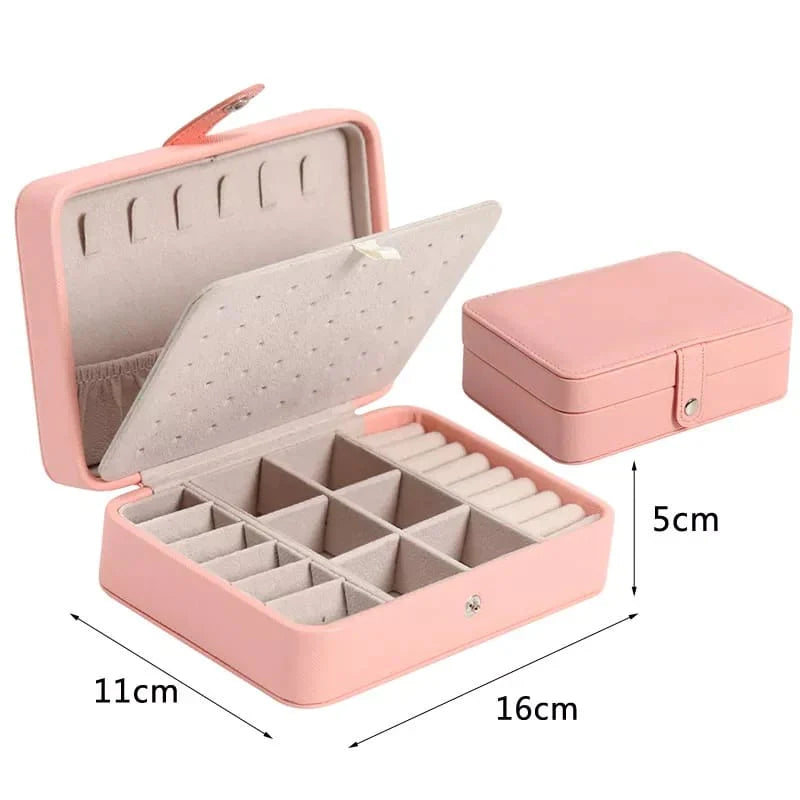 Leather Mini Double Layer Jewelry Box Stornfield