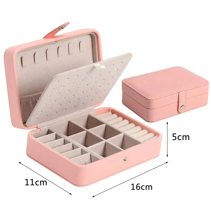 Leather Mini Double Layer Jewelry Box Stornfield
