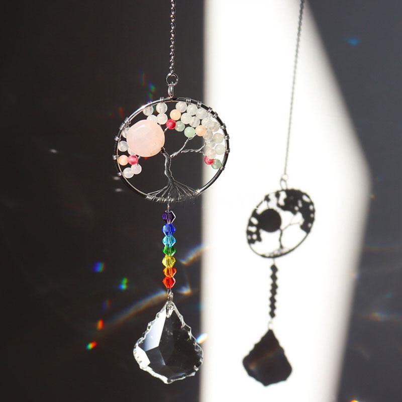 Crystal Wind Chime Tree Of Life Suncatcher | Stornfield