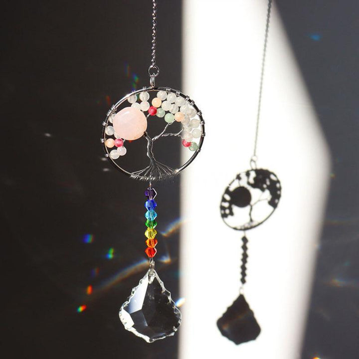 Crystal Wind Chime Tree Of Life Suncatcher | Stornfield
