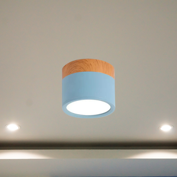 Cylindrical LED ceiling light for stylish hallways | Stornfield