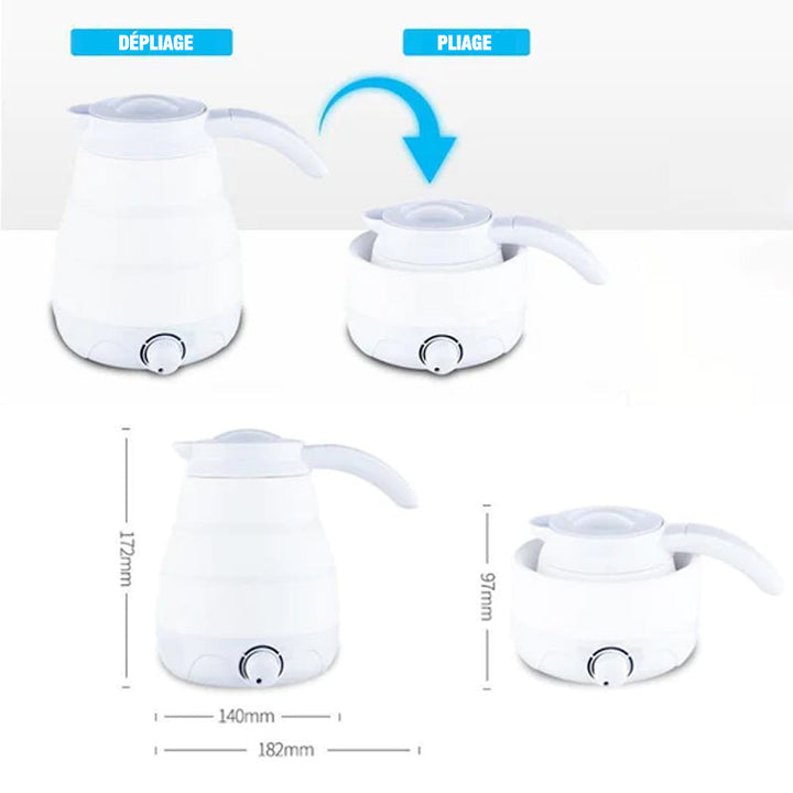 Portable silica gel travel pitcher with universal plug | Stornfield