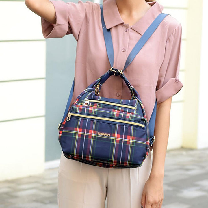 Bag with double zippers, backpack, handbag and crossbody bag | Stornfield