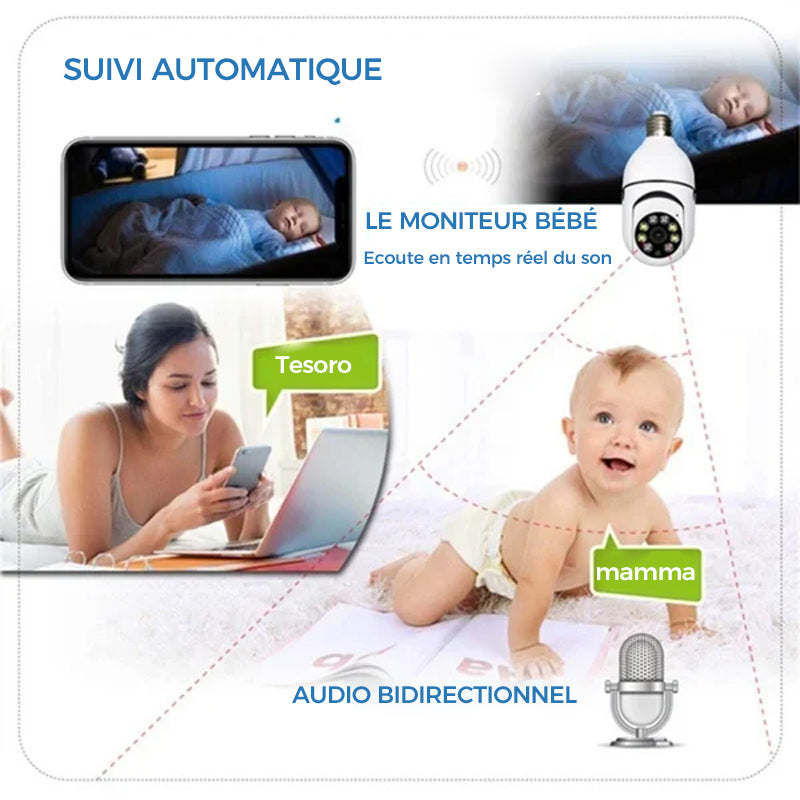 Wireless Bulb Security Camera | Stornfield
