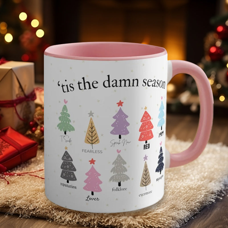 Tis The Damn Season Christmas Mug - Christmas Tree Music Albums | Stornfield