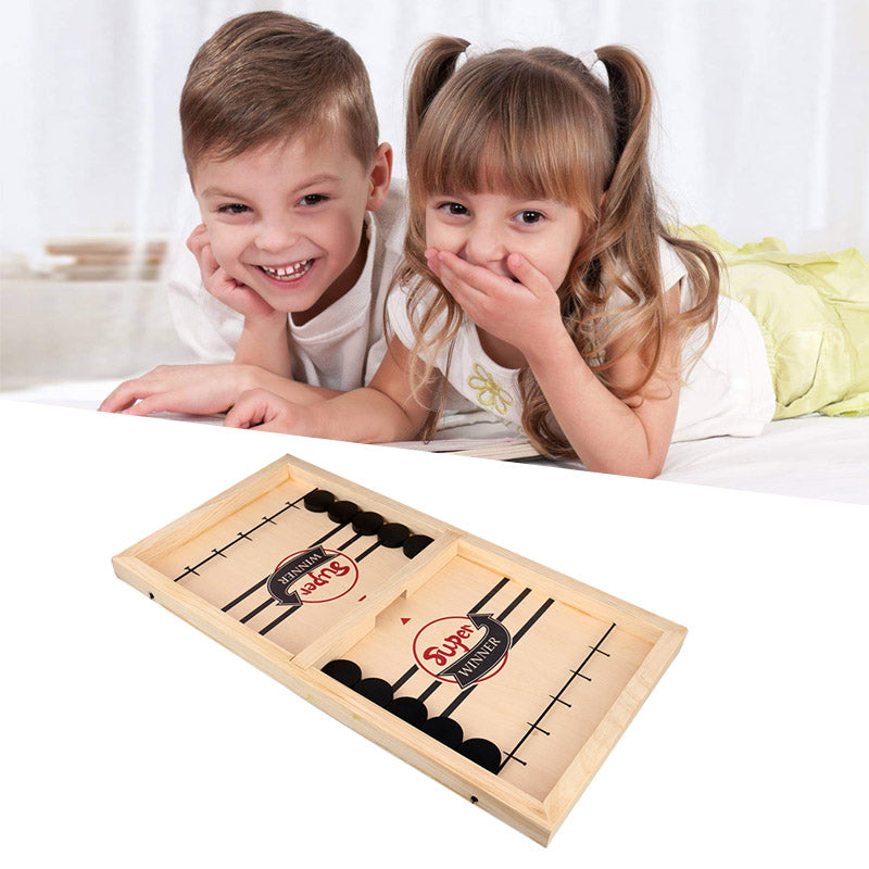 Stornfield | – Double Sided Reversible Sling Puck Board Game for Family