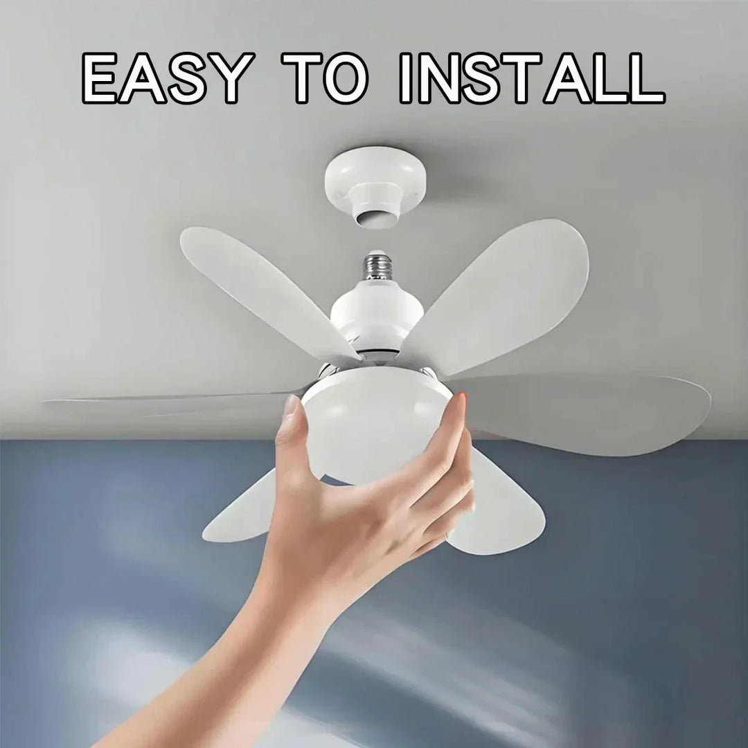 Ceiling fan LED with remote control and dimmable light | Stornfield