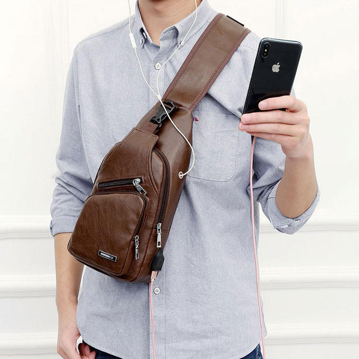 Stornfield | Men's Sling Bag with USB Charging Port