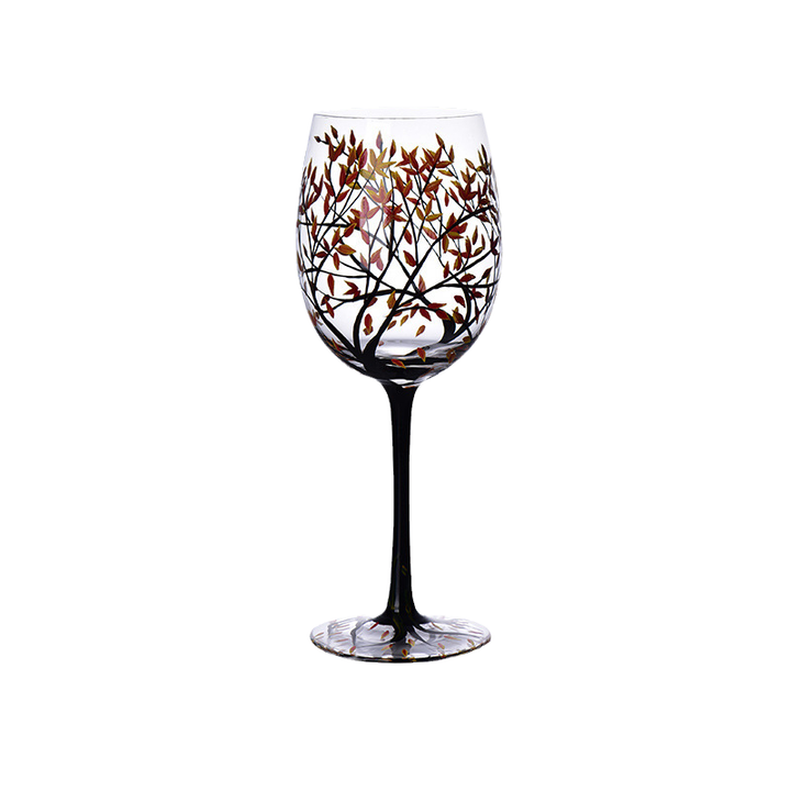 Stornfield | Four Seasons Tree Wine Glasses - Hand-painted