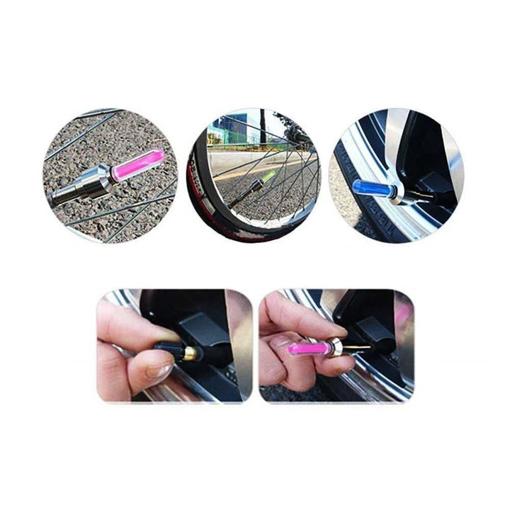 LED Light Valve Cap for Bicycle Wheel | Stornfield