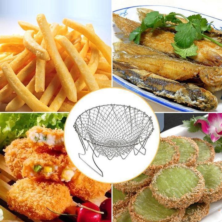 Frying Basket Chef Foldable in Stainless Steel | Stornfield