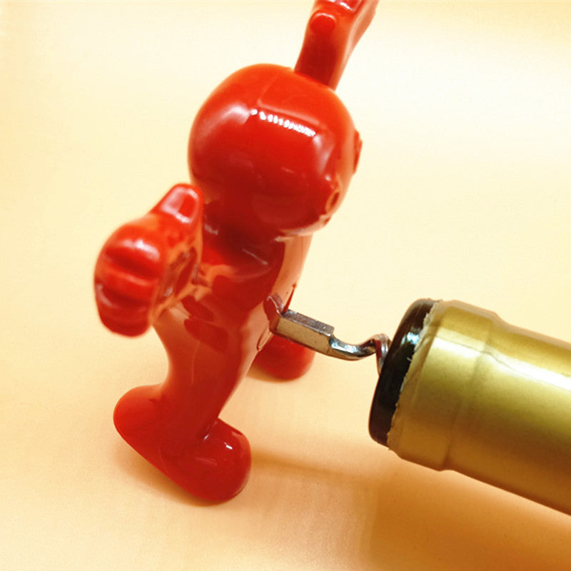 Happy Man Corkscrew - Bottle Opener, & Wine Stopper | Stornfield