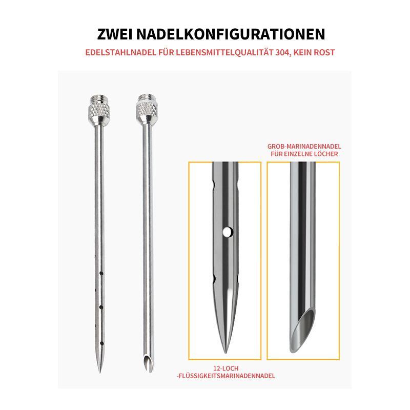 304 Marinade Injector made of Stainless Steel for Marinating Meat in the Kitchen | Stornfield