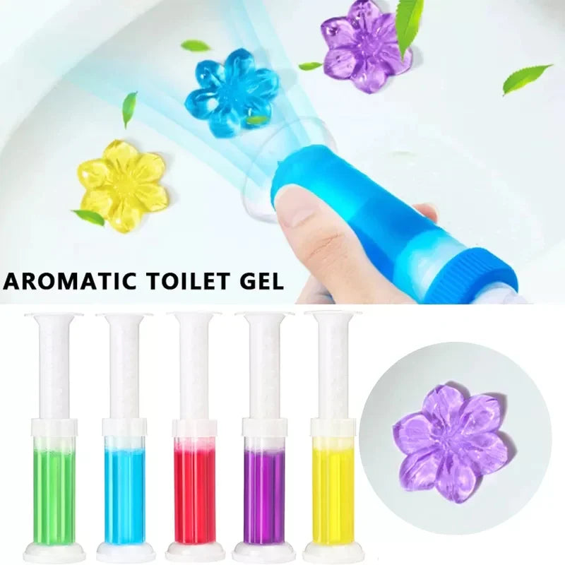 Toilet Freshener Cleaner Gel Flower Stamp Stornfield