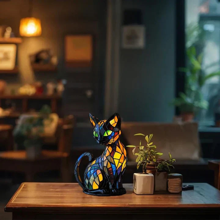 Lumikat Handmade Glowing Cat Lamp – Atmospheric Lighting and Gift | Stornfield