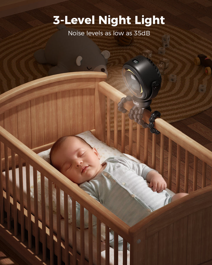 Bladeless Stroller Fan - 3-in-1 Wrappable Portable Fan | Stornfield