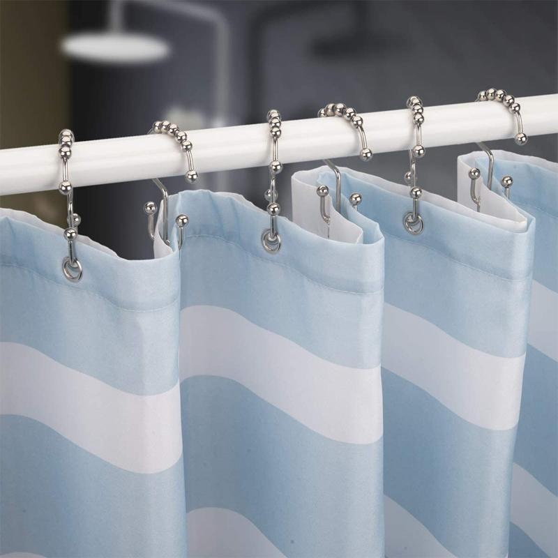 Stainless Steel Shower Curtain Hooks (12 pieces) | Stornfield