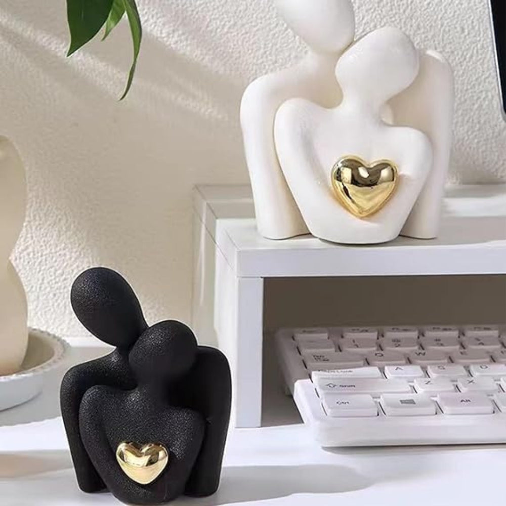 Embrace Couple Heart Sculpture | Stornfield