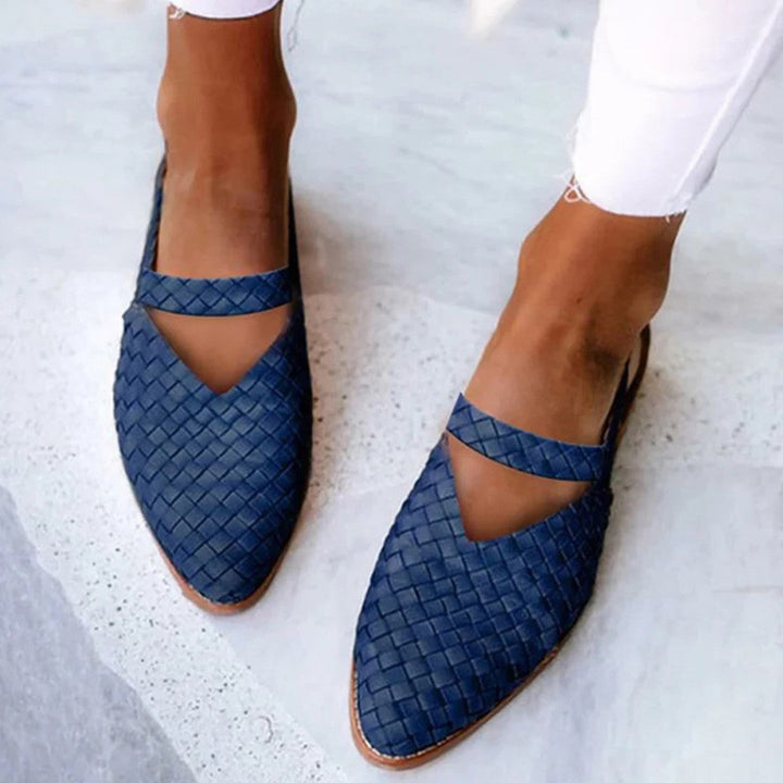 Pointed Toe Flats with Soft Lining and Elegant Finish