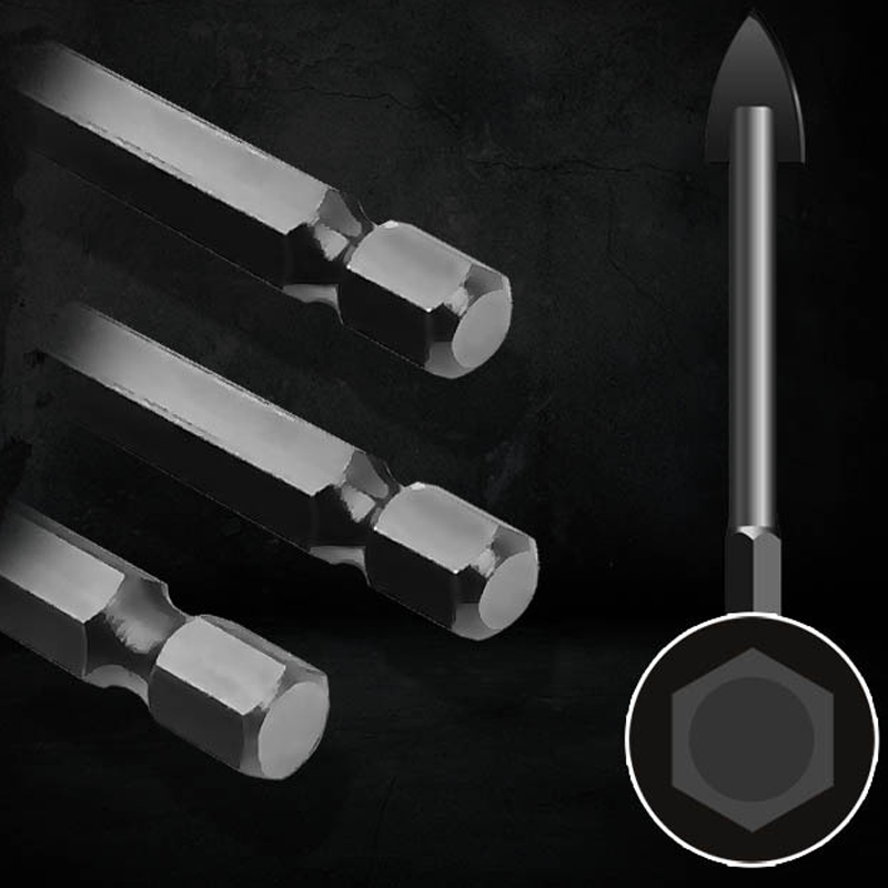 Triangular drill with hexagonal shank made of alloy | Stornfield