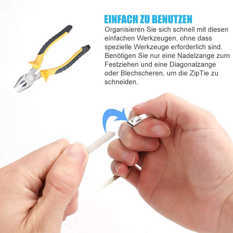 Multipurpose Metal Cable Ties (100 PIECES) | Stornfield
