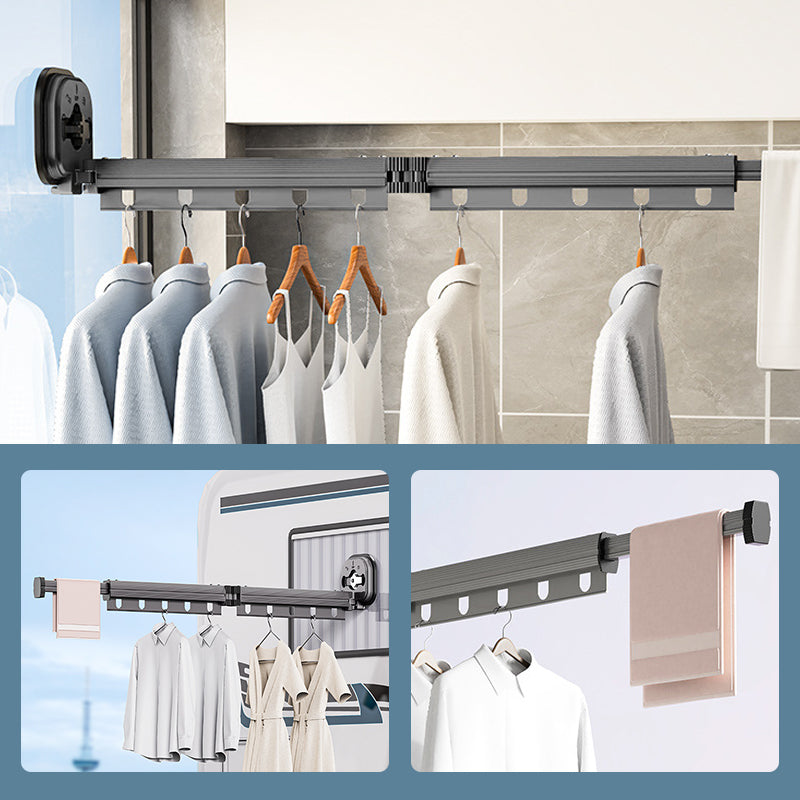 Wall-Mounted Foldable Clothes Drying Rack with Suction Cup | Stornfield
