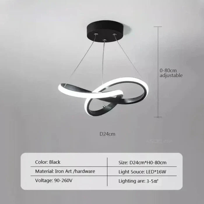 Modern LED Ceiling Lamp - WaveGlow | Stornfield