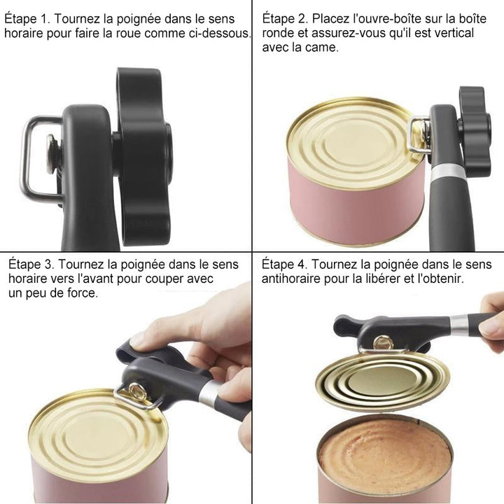 Safe-Cut Stainless Steel Can Opener | Stornfield