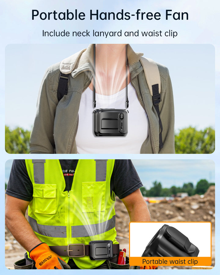 Waist Fan Hands-Free Personal Neck Fan for Outdoor Camping | Stornfield