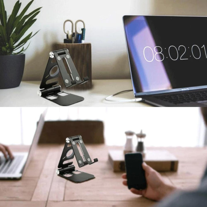 Multi-Fold Smartphone Stand in Aluminum Alloy | Stornfield