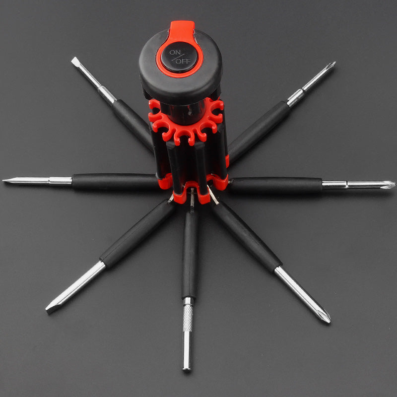 8-in-1-screwdriver with LED flashlight | Stornfield