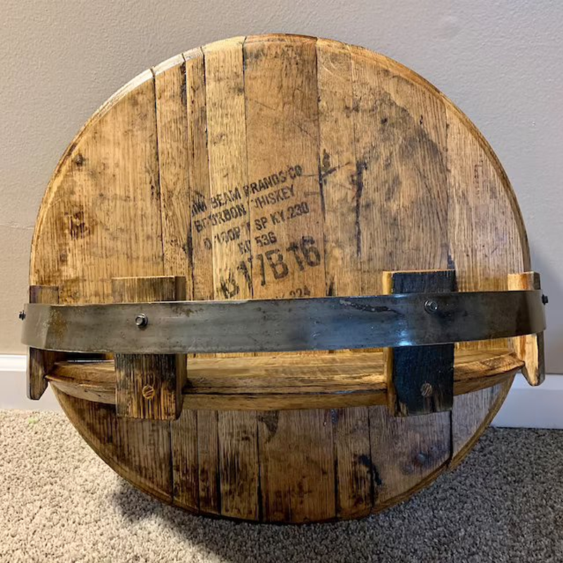 Bourbon Whiskey Barrel Shelf | Stornfield