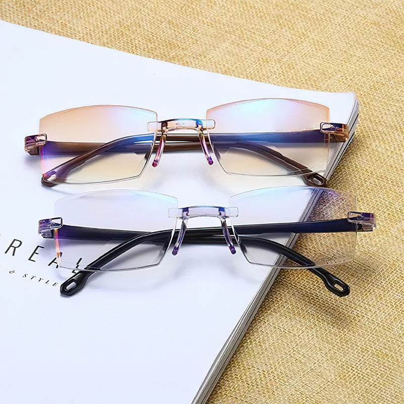 Stornfield | 2024 new high hardness anti-blue light sapphire reading glasses dual focus intelligent reading glasses