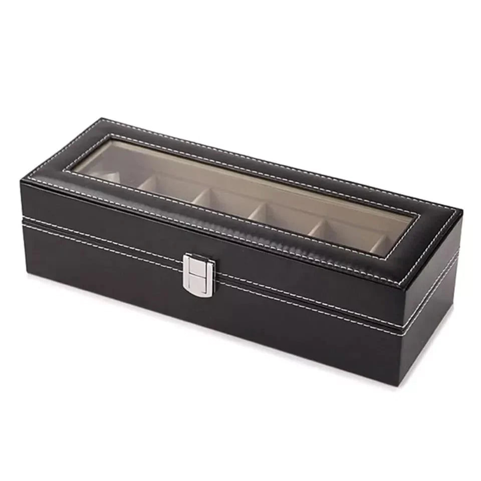 Organisateurs de montres en cuir Stornfield à 6 et 12 emplacements